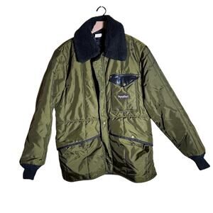 VINTAGE REFRIGIWEAR double lined nylon winter coat L